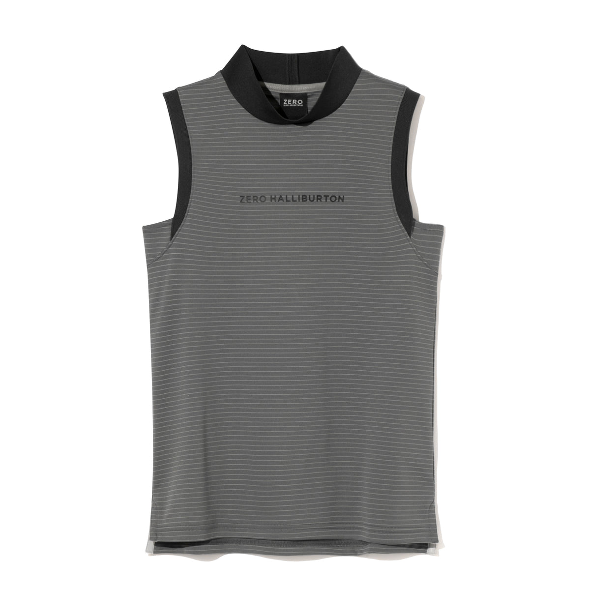 ZHG-W6S5b | Sleeveless Bordered Mockneck 85218