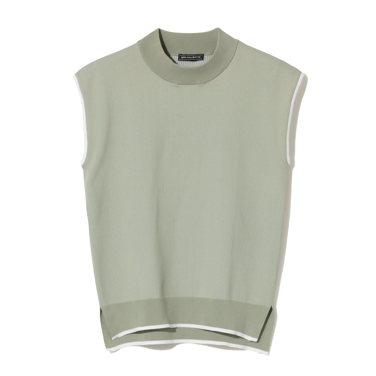 ZHG-W6S8b | Sleeveless Knit Mockneck 85222