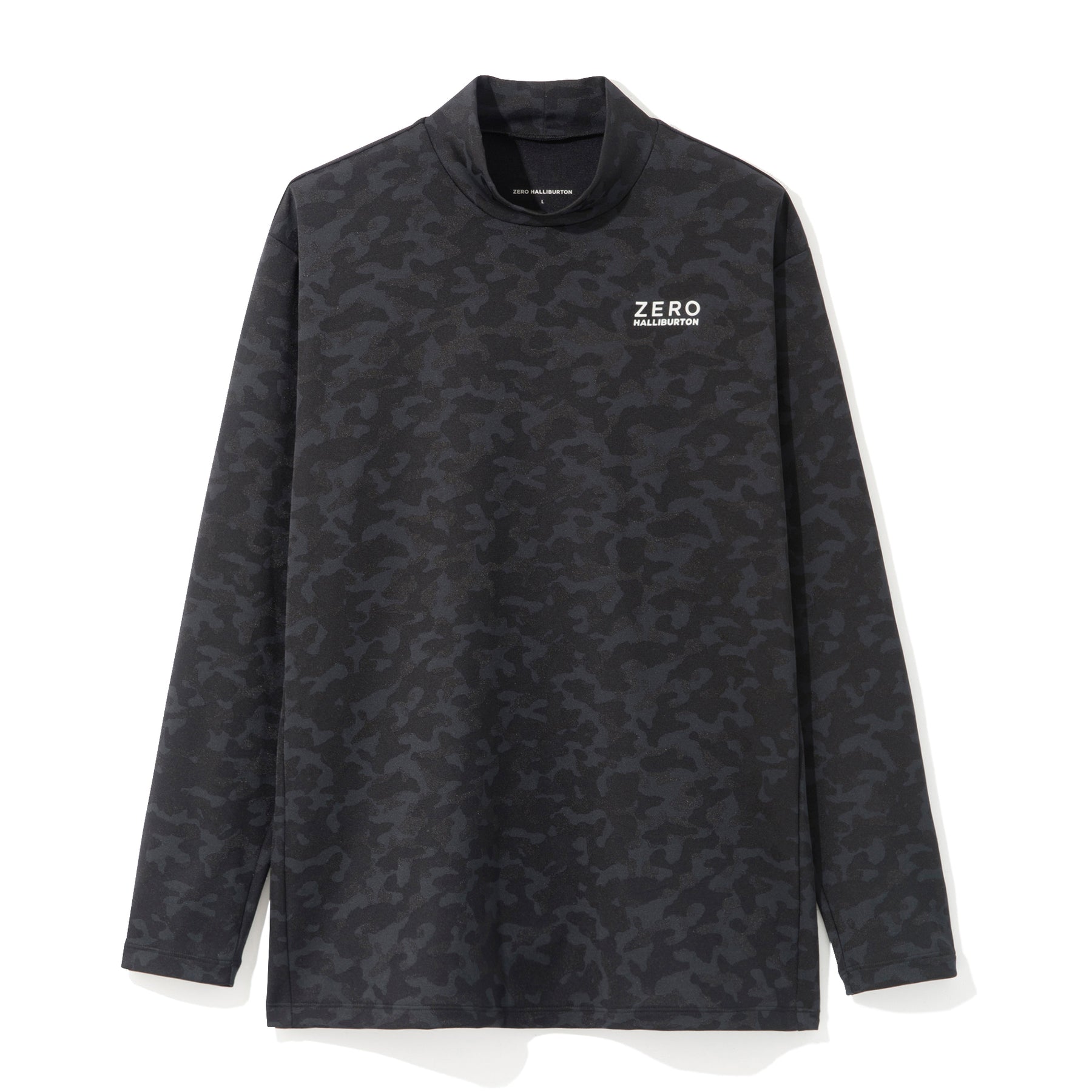 ZHG-A25b | Jacquard Camo Long Sleeve Mockneck 82733