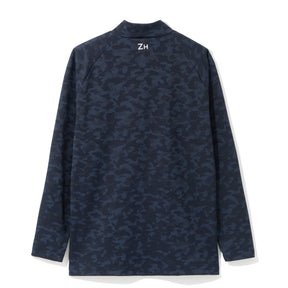 ZHG-A25b | Jacquard Camo Long Sleeve Mockneck 82733