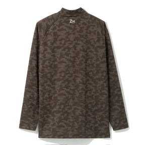 ZHG-A25b | Jacquard Camo Long Sleeve Mockneck 82733