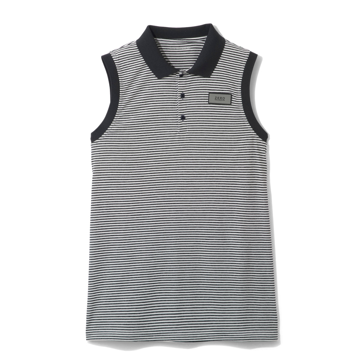 ZHG-W4S4b | Melange Border Combi Sleeveless Polo Shirts 82836