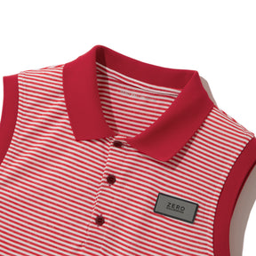 ZHG-W4S4b | Melange Border Combi Sleeveless Polo Shirts 82836