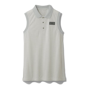 ZHG-W4S4b | Melange Border Combi Sleeveless Polo Shirts 82836