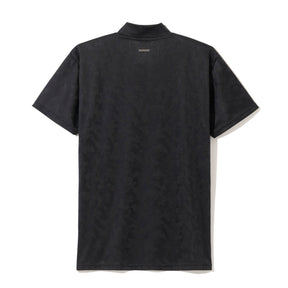 ZHG-M5S8b | Elegant Camo Jacquard Mock Neck Shirt 82957