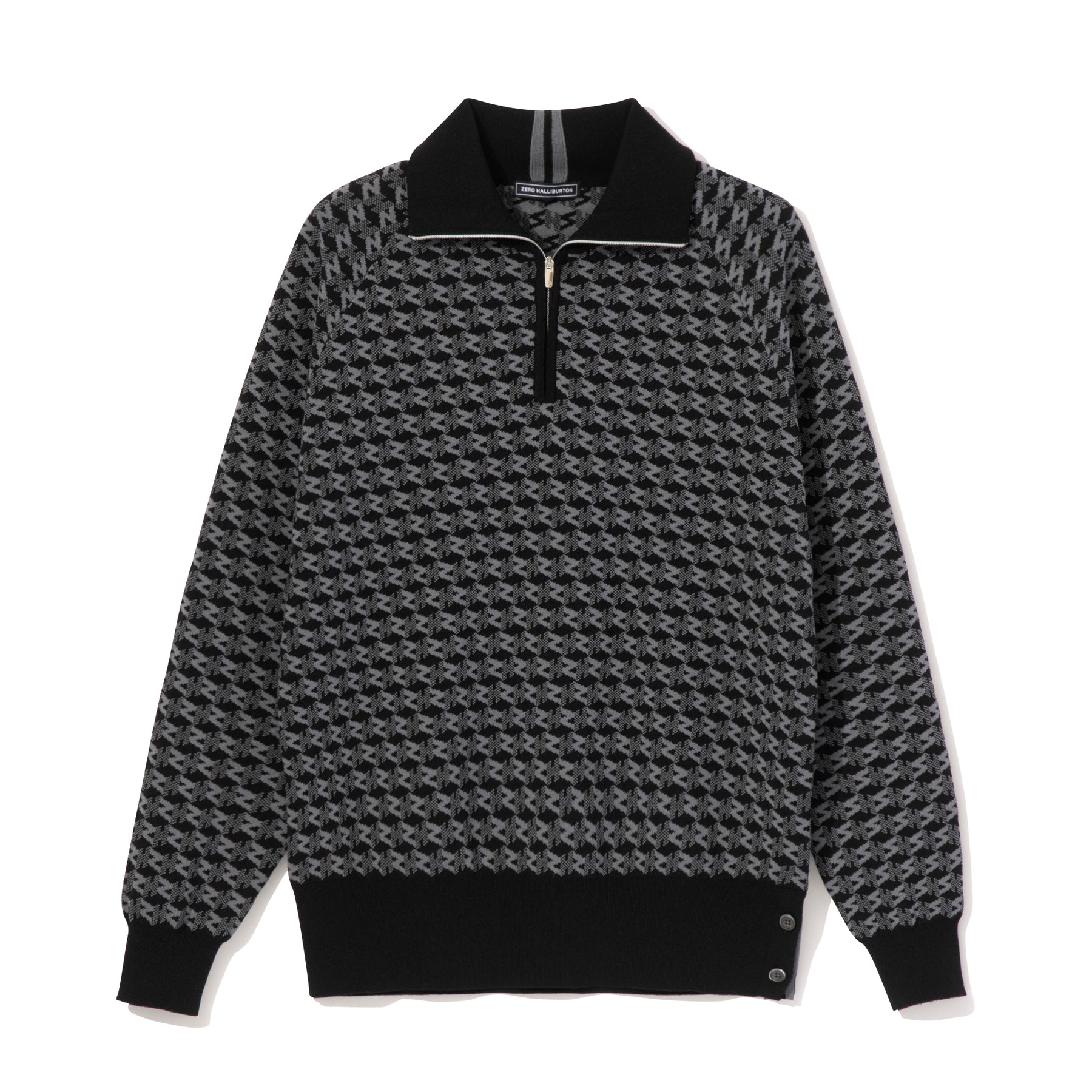 ZHG-W5A4b | Monogram Half-Zip Knit 85137