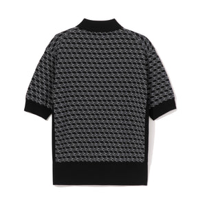 ZHG-W5A4d | Monogram Short-Sleeve Knit Polo 85139