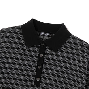 ZHG-W5A4d | Monogram Short-Sleeve Knit Polo 85139