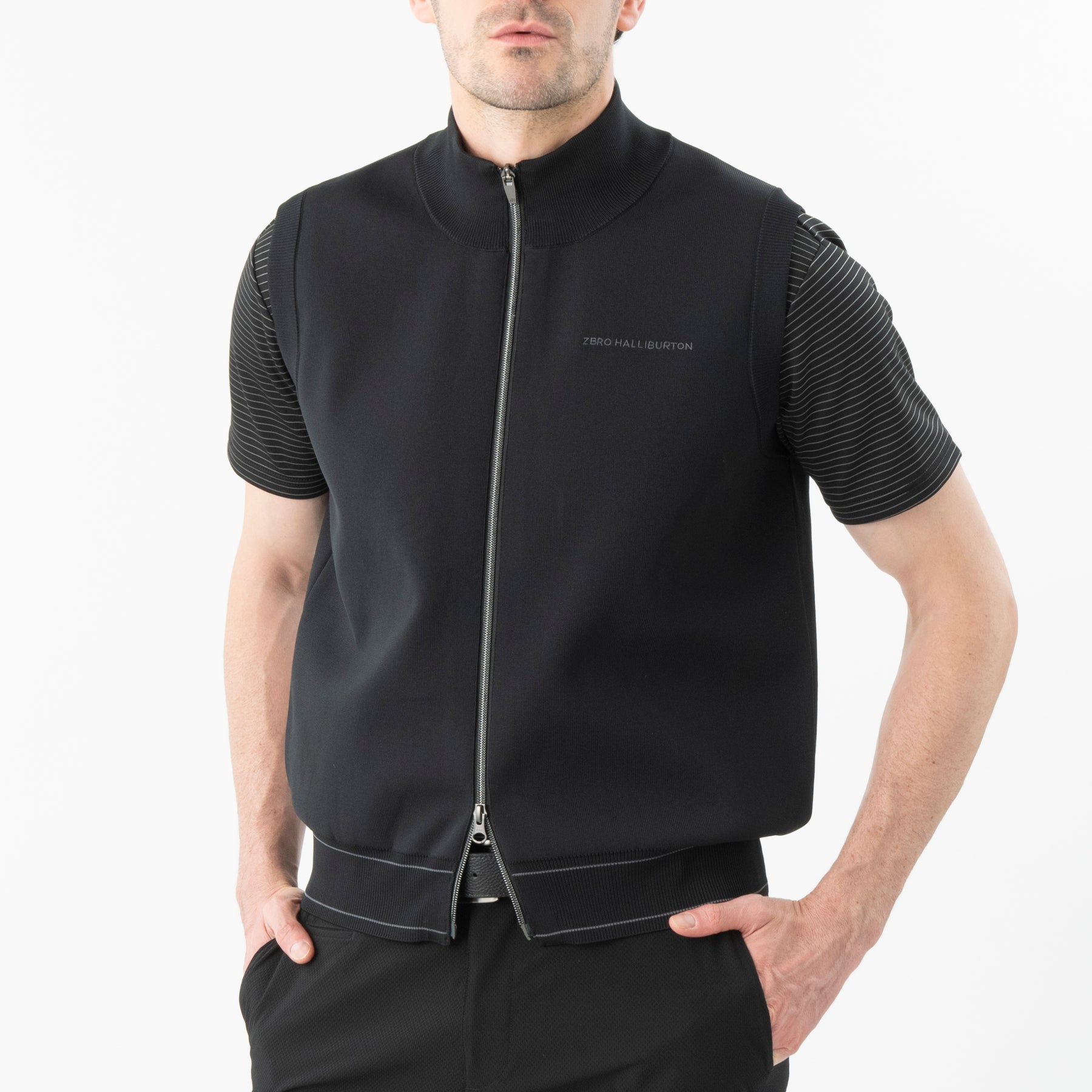 ZHG-M6S3 | Full-Zip Knit Vest 85186