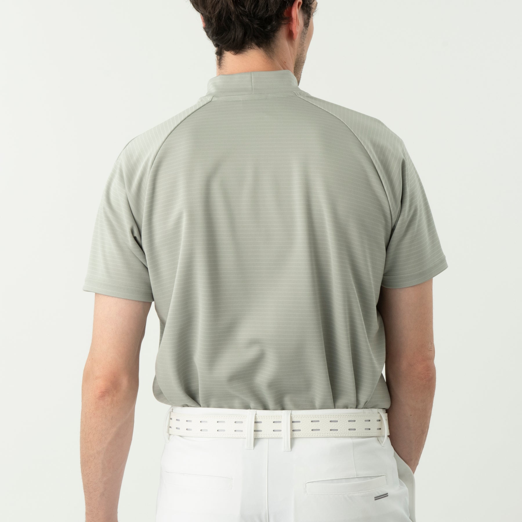 ZHG-M6S5b | Bordered Mockneck Shirt 85190