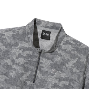 ZHG-M6S6b | COOL DOTS® Camo Printed Half-Zip Mockneck 85192