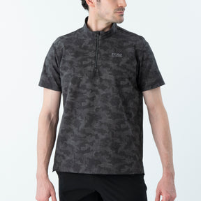 ZHG-M6S6b | COOL DOTS® Camo Printed Half-Zip Mockneck 85192