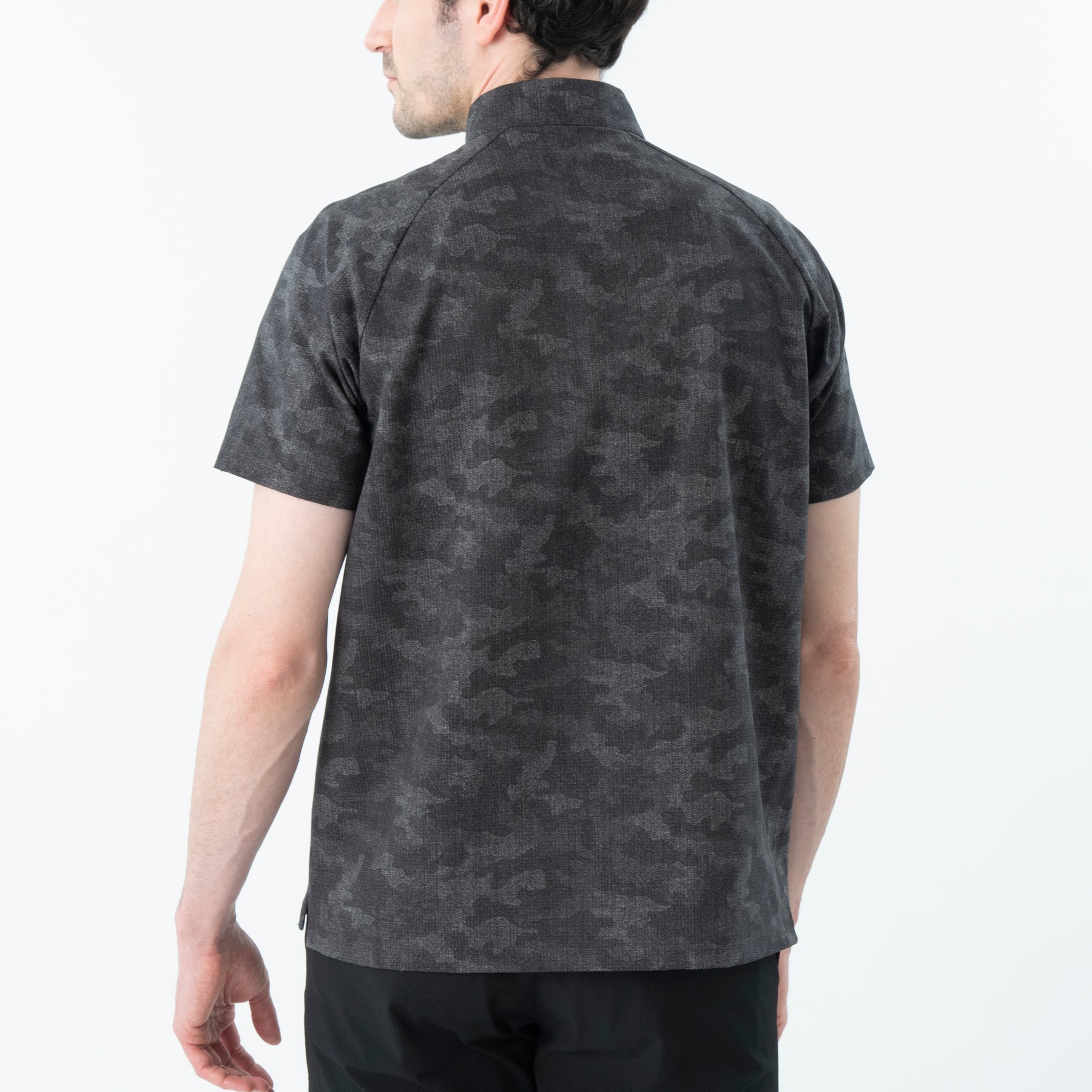 ZHG-M6S6b | COOL DOTS® Camo Printed Half-Zip Mockneck 85192