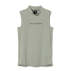 ZHG-W6S5b | Sleeveless Bordered Mockneck  85218