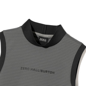 ZHG-W6S5b | Sleeveless Bordered Mockneck  85218