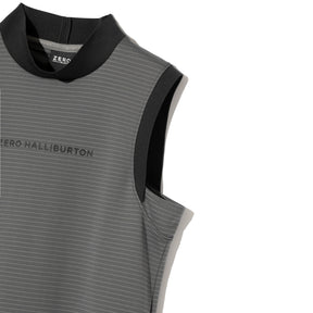ZHG-W6S5b | Sleeveless Bordered Mockneck  85218