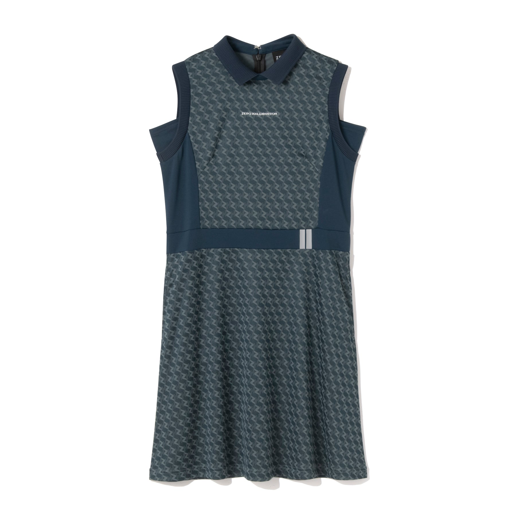 ZHG-W6S7b | ZH Monogram Sleeveless One-Piece Dress 85221