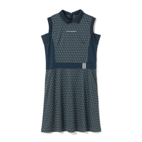 ZHG-W6S7b | ZH Monogram Sleeveless One-Piece Dress 85221