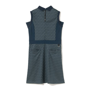 ZHG-W6S7b | ZH Monogram Sleeveless One-Piece Dress 85221