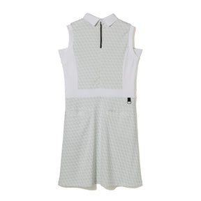 ZHG-W6S7b | ZH Monogram Sleeveless One-Piece Dress 85221