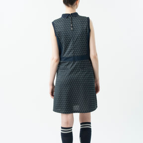 ZHG-W6S7b | ZH Monogram Sleeveless One-Piece Dress 85221