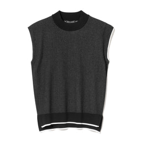 ZHG-W6S8b | Sleeveless Knit Mockneck 85222