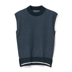 ZHG-W6S8b | Sleeveless Knit Mockneck 85222
