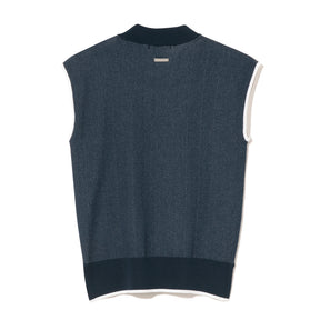 ZHG-W6S8b | Sleeveless Knit Mockneck 85222