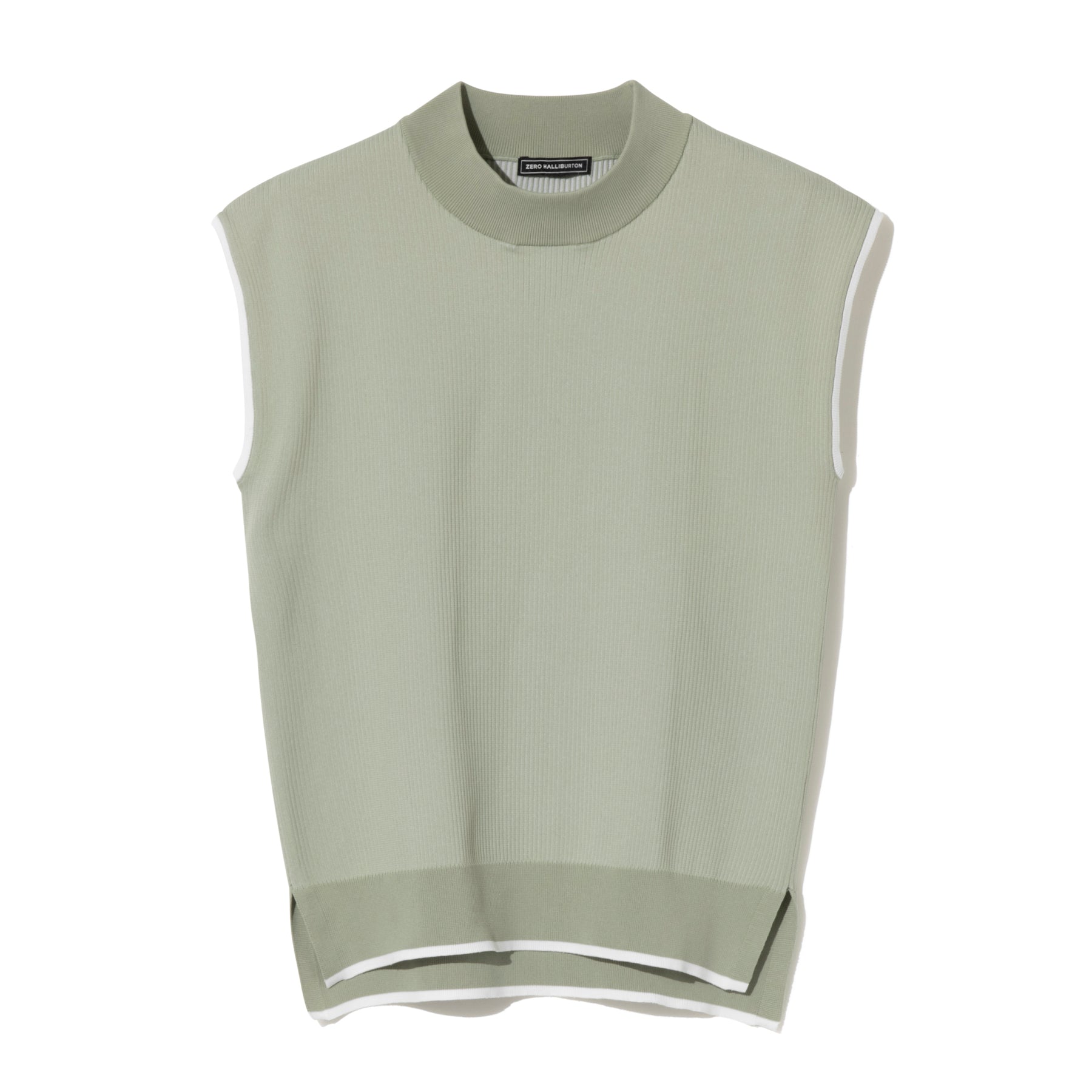ZHG-W6S8b | Sleeveless Knit Mockneck 85222