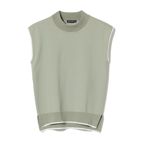 ZHG-W6S8b | Sleeveless Knit Mockneck 85222