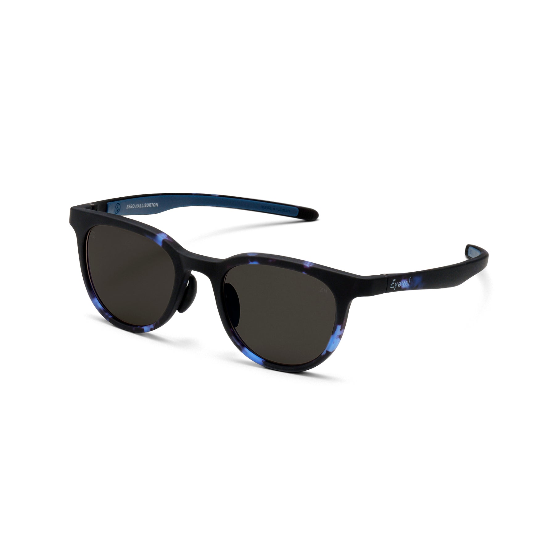 ZHG-SUNGLASSES | Eyevol / CONLON III (51) Matte Blue Demi Frame-Polarized Lens 85311