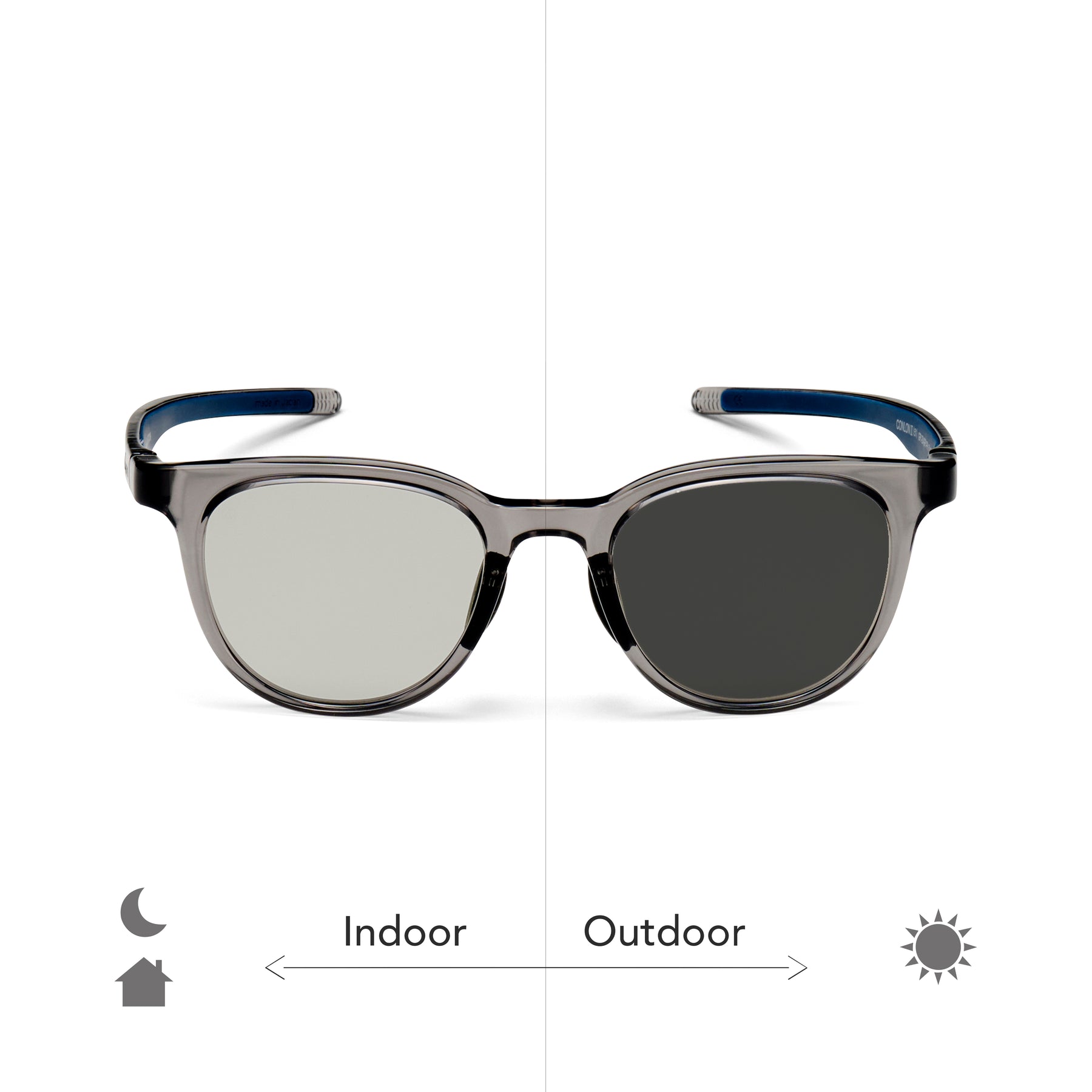 ZHG-SUNGLASSES | Eyevol / CONLON III (51) Clear Grey Frame-Photochromic Lens 85312