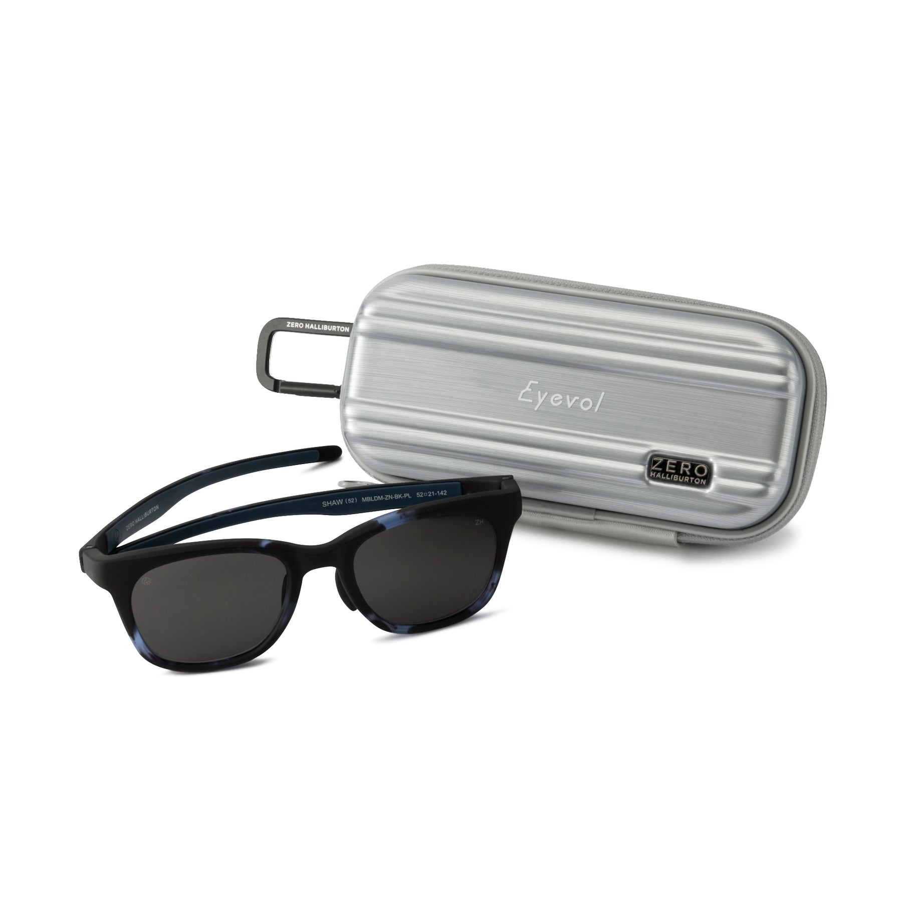 ZHG-SUNGLASSES | Eyevol / SHAW (52) Matte Blue Demi Frame-Polarized Lens 85313