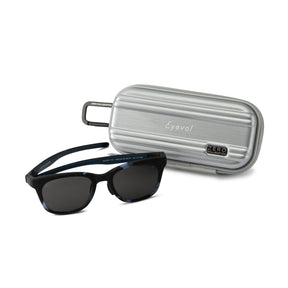 ZHG-SUNGLASSES | Eyevol / SHAW (52) Matte Blue Demi Frame-Polarized Lens 85313