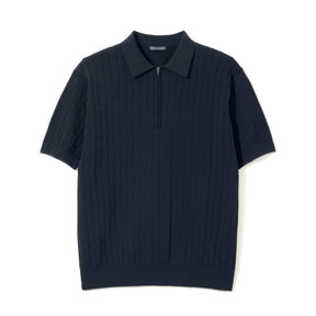 ZHG-M6A4d | SOLOTEX® Cable-Knit Polo Shirts 85362