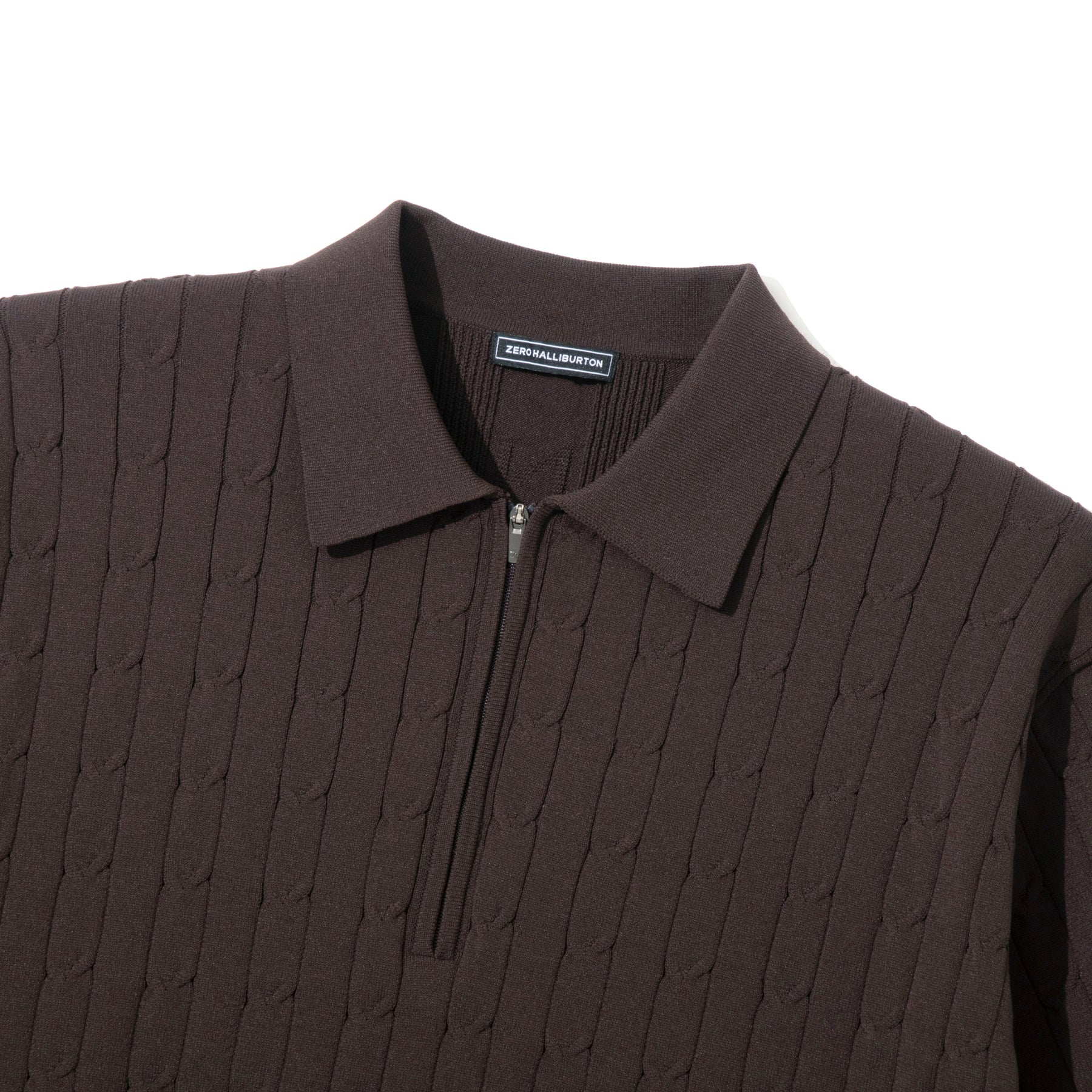 ZHG-M6A4d | SOLOTEX® Cable-Knit Polo Shirts 85362