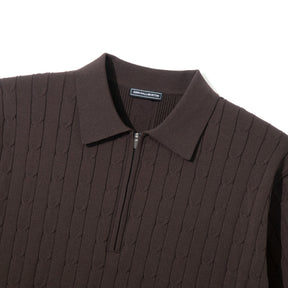 ZHG-M6A4d | SOLOTEX® Cable-Knit Polo Shirts 85362