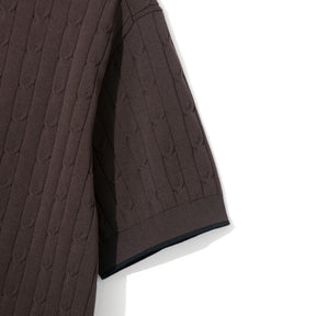 ZHG-M6A4d | SOLOTEX® Cable-Knit Polo Shirts 85362