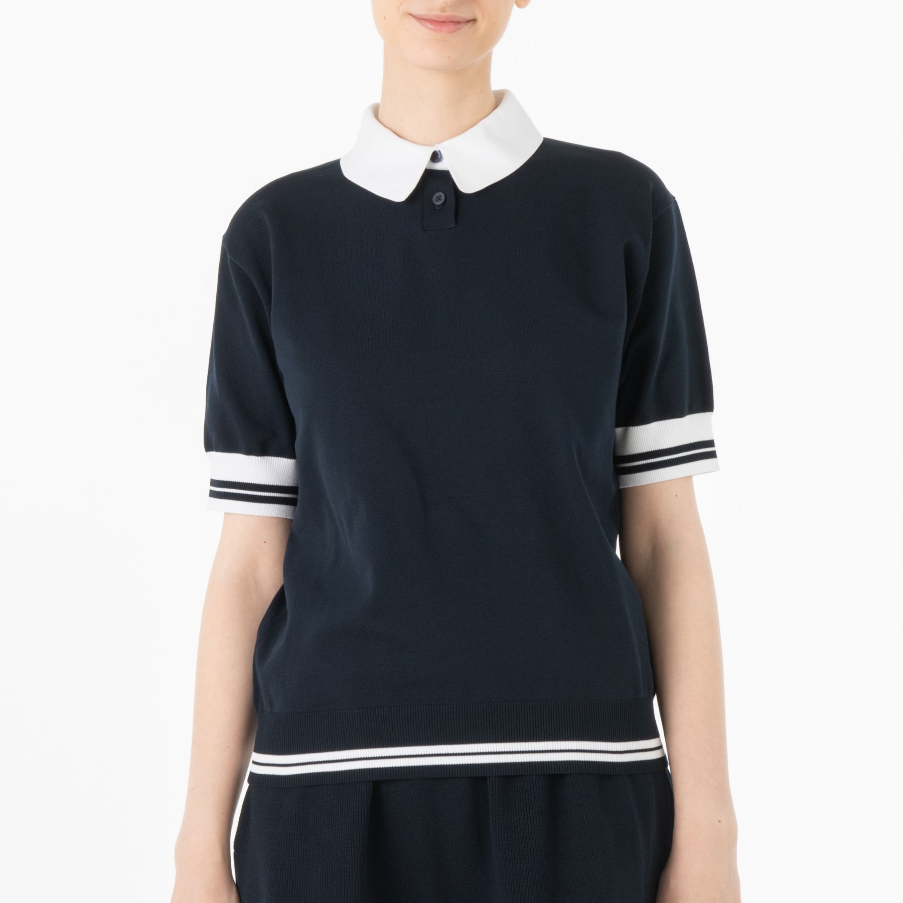 ZHG-W4A7d | Whole Garment Knitted Polo 82879