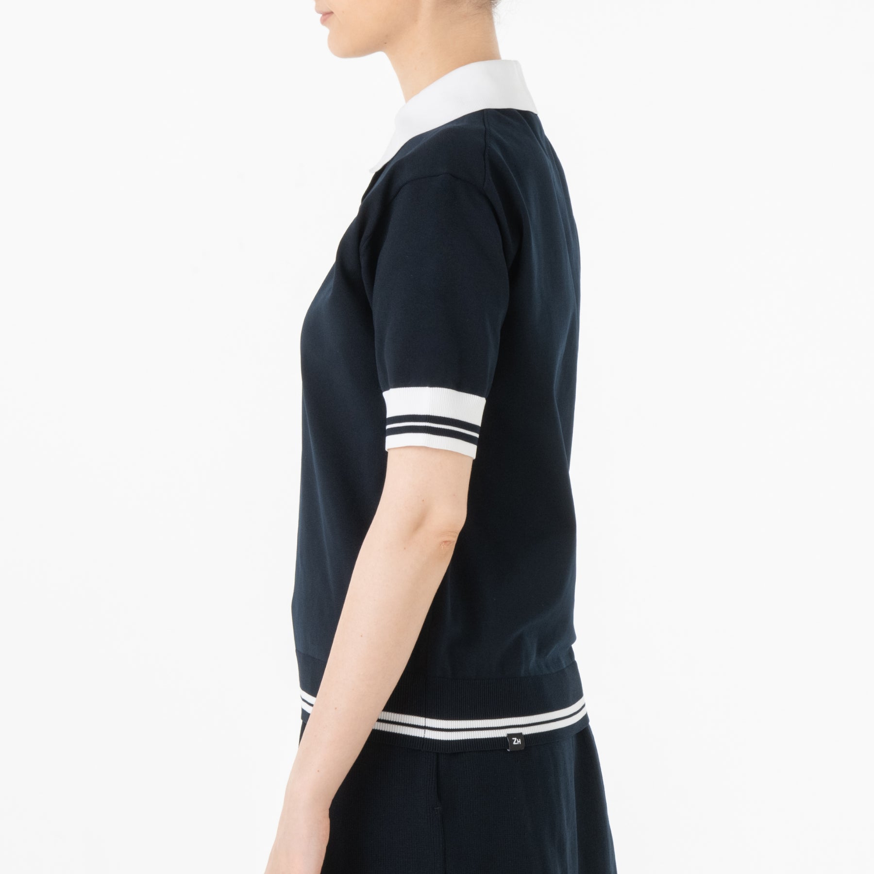 ZHG-W4A7d | Whole Garment Knitted Polo 82879
