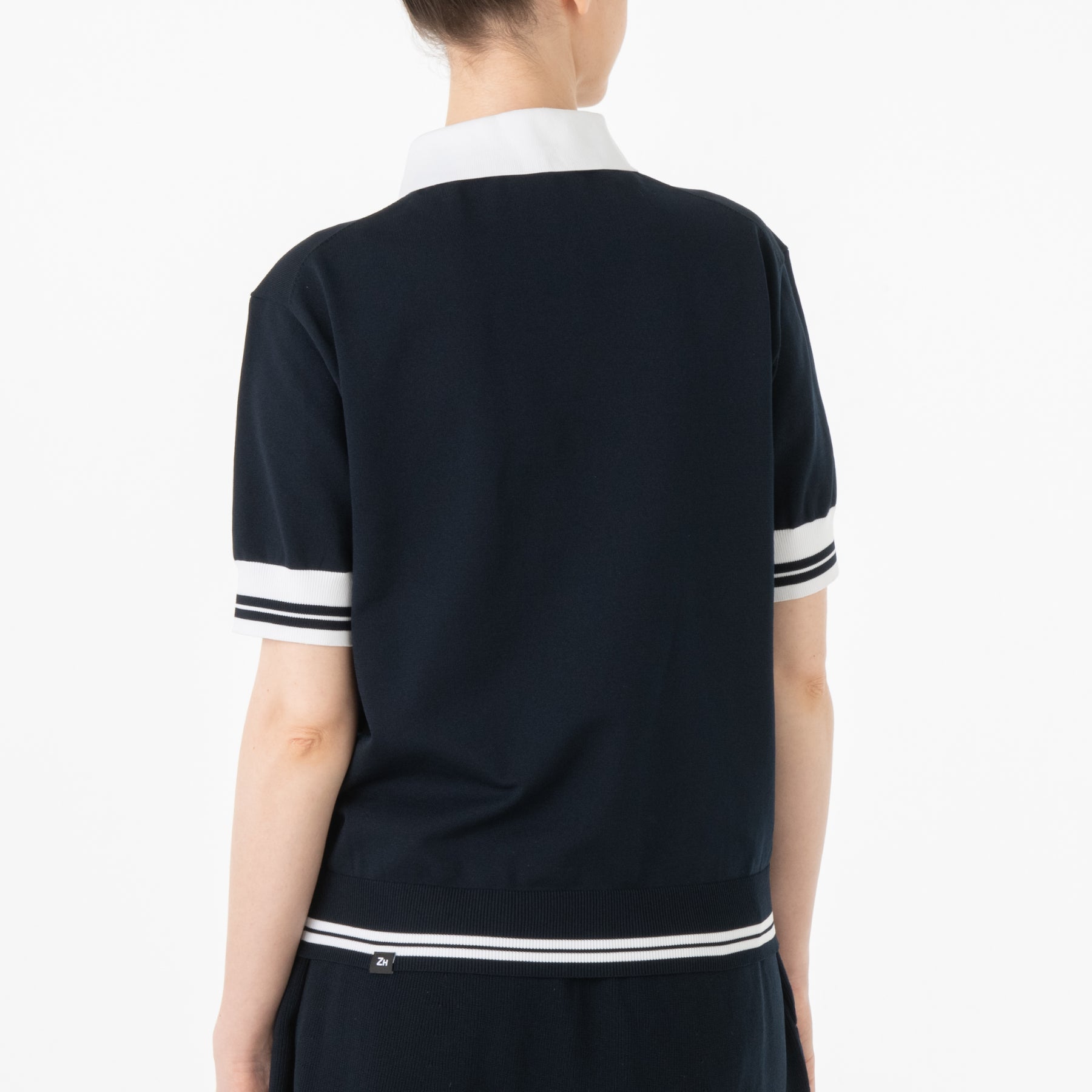 ZHG-W4A7d | Whole Garment Knitted Polo 82879