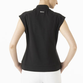 ZHG-W5S6b | French Sleeve Mock Neck Shirt 82981