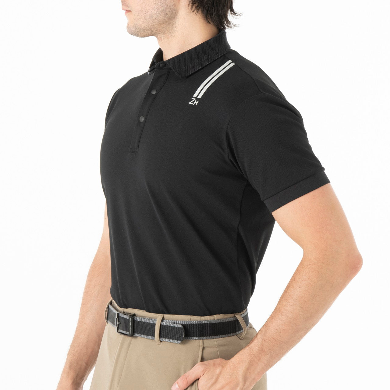 ZHG-M5S4b | Double-Rib Golf Piqué Polo 82948