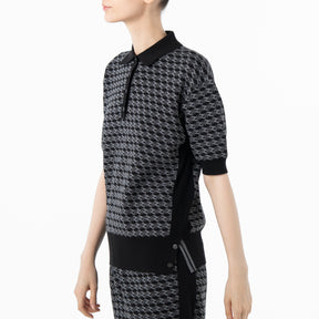ZHG-W5A4d | Monogram Short-Sleeve Knit Polo 85139