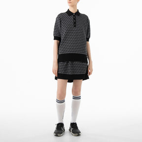 ZHG-W5A4d | Monogram Short-Sleeve Knit Polo 85139