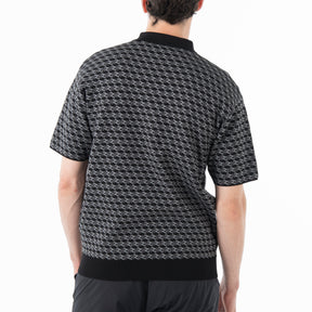ZHG-M5A4d | Short-Sleeved Monogram Knit Polo 85116