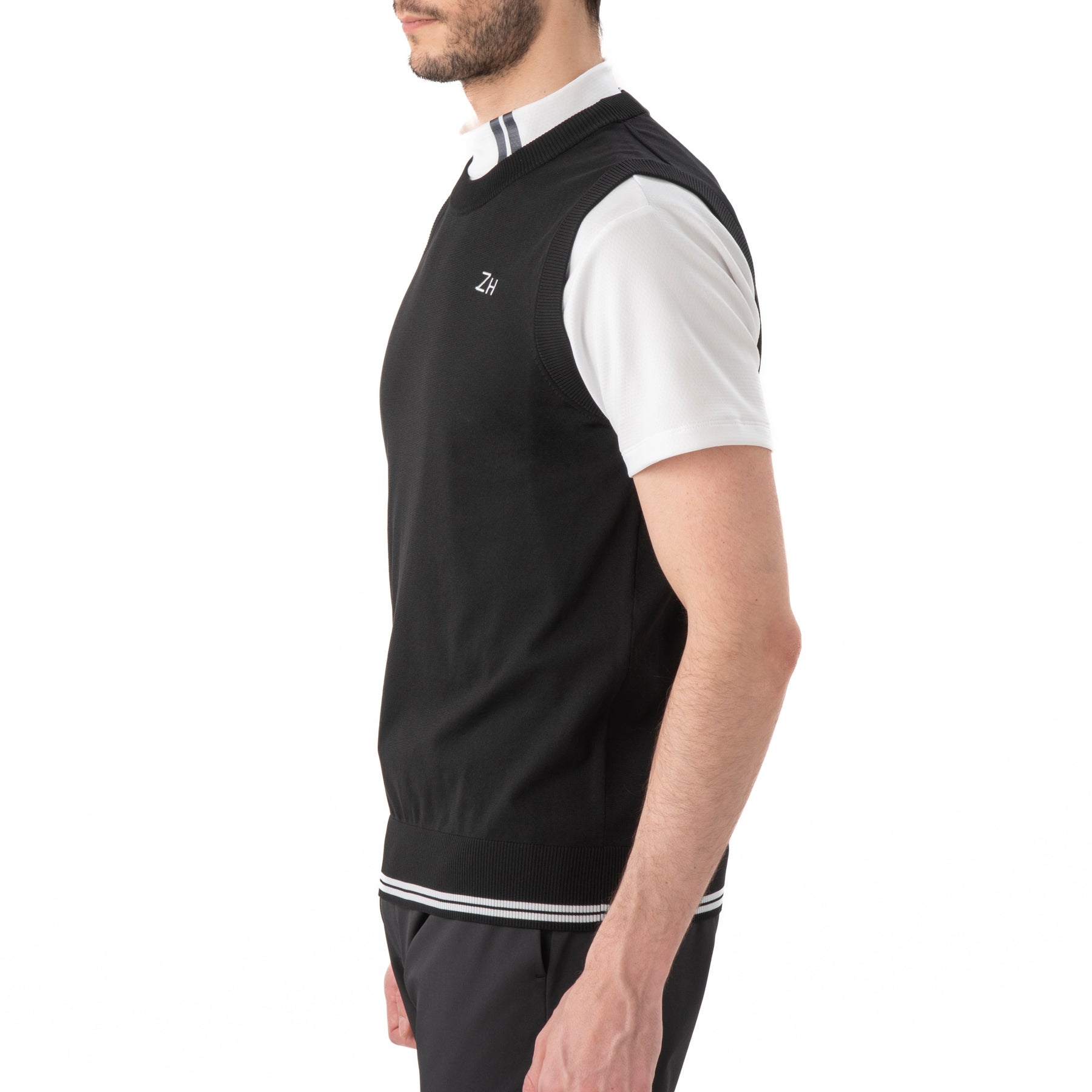 ZHG-A21b | Crew Neck Knit Vest 82662